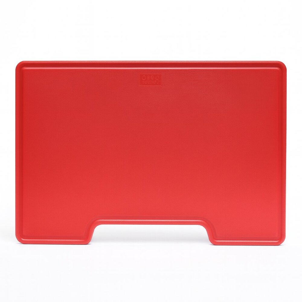 Kuhn Rikon Elevated Cutting Board – Adjustable Red/Gray